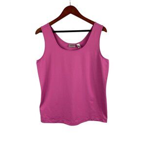 Chicos Pink Sleeveless Tank Top Size 2 Nylon/Spandex